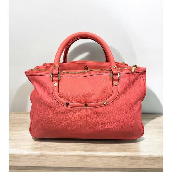 Tory Burch Amanda Pebble Leather Double Zip Tote Bag - Picture 2 of 13